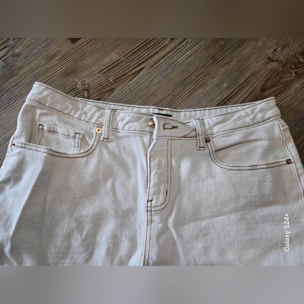 wild fable White Denim Cutoff Shorts - Picture 2 of 12